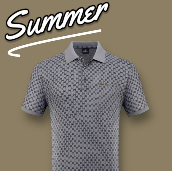 MEN MODERN FIT SUMMER POLO SHIRT - Picture 2 of 2